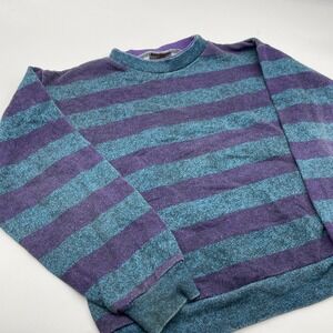 Vintage 80s 90s Soccer Kick It Purple/ Blue Boys Med Youth Shirt  SSI